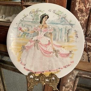 François Ganeau Collector Les Femmes du Siecle - Scarlet En Crinoline 1865